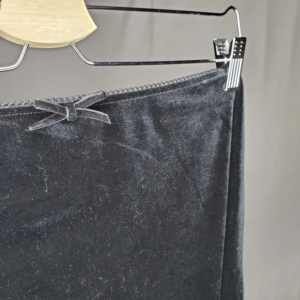 Wild Fable Velvet Maxi Skirt Women XL‎ Black Pullon Romantic Y2K Grunge 90s